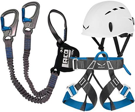 Klettersteigset LACD Pro Evo + Salewa Helm Toxo & Gurt FerrataLite