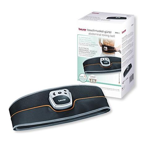 Beurer EM 35 Bauchmuskel-Gürtel, EMS Training, 4 Kontaktelektroden auch für die seitliche Bauchmuskulatur