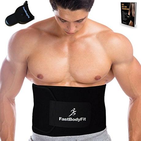 FastBodyFit Bauchweg-Gürtel für Männer und Frauen: Strafft die Bauchregion und fördert das Abnehmen. + 6 Extras