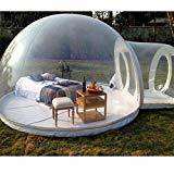 WENBIAOXUEBall aufblasbare transparente aufblasbare Zelte große Sonnenschein Hotel Blase Haus mobile Outdoor Camping Zelt Haus 3 Meter im Durchmesser (transparente weiße Kanal Modelle)