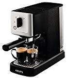 Krups XP3440 Espresso-Automat Calvi, 1,460 W, 1,1 L Fassungsvermögen einer der kompaktesten Siebträger-Automaten auf dem Markt, schwarz/edelstahl