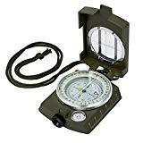 Proster Militär Marschkompass Professioneller wasserdichter Taschenkompass Peilkompass Kompass Compass mit Schutztasche Lanyard für Wandern Camping Klettern Rad fahren