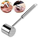 Homemaxs Fleischklopfer Doppelseitig Fleischklopfer-Tool 304 Edelstahl Spülmaschinenfest