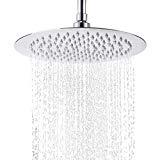 ieGeek 8 Zoll Regendusche Einbauduschköpfe Edelstahl Duschkopf Regenbrause Brausekopf aus Edelstahl mit Anti-Kalk-Düsen poliert Spiegeleffekt hochglänzend