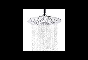 8 Zoll pflegeleichte Kopfbrause Duschkopf aus 304 Edelstahl mit Anti-Kalk-D/üsen Regendusche JOHO Rund 20 cm