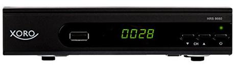 Xoro HRS 8660 digitaler Satelliten-Receiver mit LAN Anschluss (HDTV, DVB-S2, HDMI, SCART, PVR-Ready, USB 2.0) schwarz