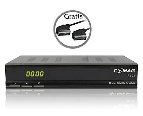 COMAG SL 25 Sat Receiver schwarz inkl. gratis Qualitäts-Scartkabel