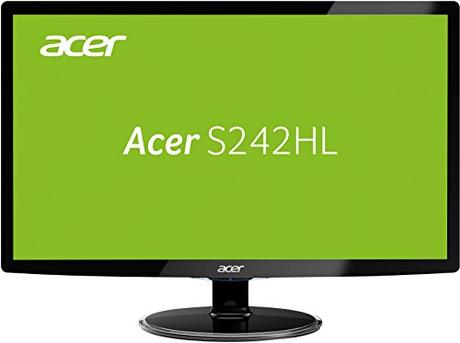 Acer S242HLDBID 60,1 cm (24 Zoll) Monitor (VGA, DVI, HDMI, 1ms Reaktionszeit) schwarz