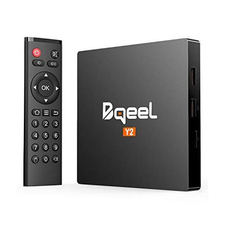 Bqeel Android TV Box Y2 Smart TV Box 【2GB+16GB】 Android Box/Android 7.1 TV Box unterstützt 4K/H.265/ WiFi IEEE 802.11b / g / n, 2.4G LAN/ 10M / 100Mbps LAN/ 64 Bits