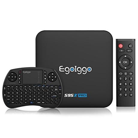 TICTID S95X Pro Android 6.0 TV Box Smart TV Box mit Mini Wireless Tastatur / 2GB Ram+16GB eMMC / Amlogic S905X Quad-Core Prozessor / 2.4GHz WiFi / 100M LAN / HDMI / SPDIF unterstützt 4K HD