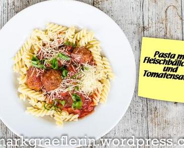 Mein Mann kann: Pasta mit Tomatensoße, Hackbällchen und Bärlauch