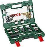 Bosch 91tlg. V-Line Titanium-Bohrer- und Bit-Set mit Ratschen-Schraubendreher und Magnetstab