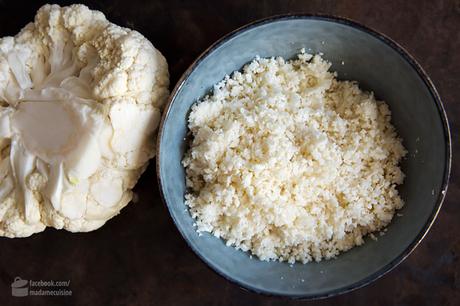 Blumenkohl-Reis-Bowl mit Ofengemüse