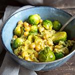 Rosenkohl-Curry mit Kichererbsen