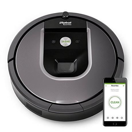 iRobot Roomba 960 Saugroboter (hohe Saugkraft und verfilzungsfreie Gummibürsten, Dirt Detect Technologie, reinigt alle Hartböden und Teppiche, WLAN-fähig und per App programmierbar)