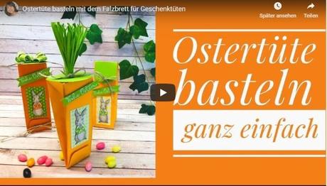 Ostertüte basteln mit dem Falzbrett