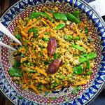 Marokkanischer Couscous mit Dattel-Balsam