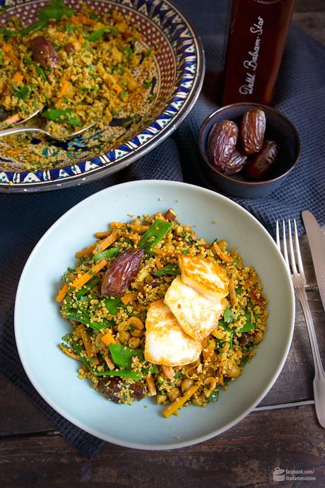 Marokkanischer Couscous mit Dattel-Balsam