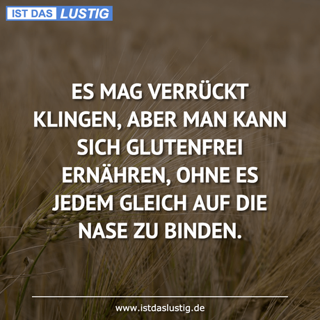 Lustiger BilderSpruch - ES MAG VERRÜCKT KLINGEN, ABER MAN KANN SICH...