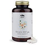 Selen 200 mcg Kapseln • 180 Kapseln (6 Monatsvorrat) • hochdosiert • reines Selen • OHNE Magnesiumstearat • Deutsche Premium Qualität • Kräuterhandel Sankt Anton