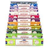 Indian Arts Satya Nag Champa Om Shanti Räucherset C 12x15gram includes: Nag Champa, Superhit, Om Shanti