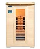 Artsauna Infrarotkabine Oslo Keramikstrahler & Hemlockholz | Infrarotsauna für 2 Personen