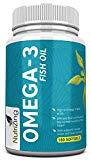 Omega 3 Fischöl 2000mg - 660 EPA 440 DHA pro Portion - 180 weiche Gele - Hochdosiert supplement von NutriZing -Zur Aufrechterhaltung eines normalen Blutdrucks -Unterstützt die Gehirn- und Herzfunktion