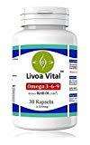 Krillöl Kapseln Hochdosiert 500mg mit Astaxanthin von NKO - Omega 3 Fettsäuren Ohne Aufstoßen, Deutlich Effektiver als Fischöl (Hohe Bioverfügbarkeit) - EPA, DHA, Phospholipide - 30 Antarktische Softgelkapseln