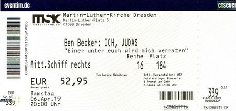 “Das war’s mit Judas …“ – Ben Becker in der Martin-Luther-Kirche zu Dresden