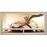 Repiterra Terrarium aus Holz 120x60x60 cm mit Seitenbelüftung aus OSB Platten mit Floatglas
