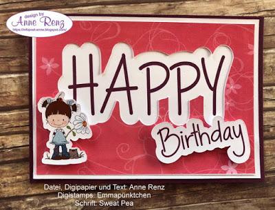Happy-Offset-Geburtstagskarte