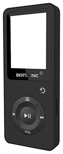 BERTRONIC Made in Germany BC02 Royal MP3-Player 8 GB  Bis 100 Stunden Wiedergabe  Radio | Portabler Player mit Lautsprecher | Audio-Player für Sport mit Micro SD-Karte & Silikonhülle