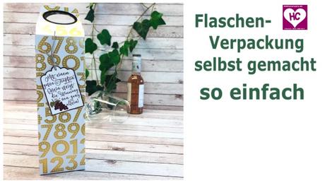 Verpackung für Flaschen basteln