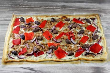 Thunfisch-Flammkuchen