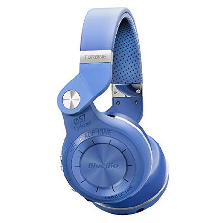 Bluedio T2S Over-Ear-Stereokopfhörer, (Turbine 2, integrierter Equalizer, Bluetooth 4.1, drahtlos, Blau, in Geschenkpackung