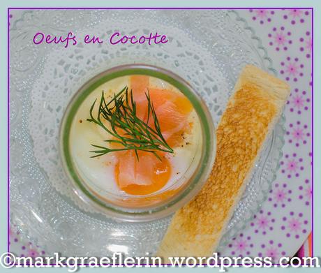 Zum Osterbrunch: Oeufs en cocotte – Eier im Glas mit Räucherlachs