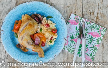 Harissa Chicken Tray Bake – nach Jamie Oliver – mit Couscous