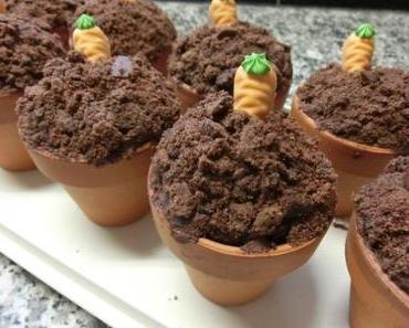 Schokoladenmuffins im Töpfchen