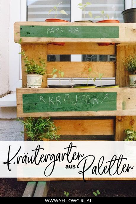 Terrasse & Balkon: DIY Paletten-Kräuterregal