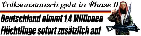 Deutschland nimmt 1,4 Millionen neue „Flüchtlinge“ sofort zusätzlich auf!