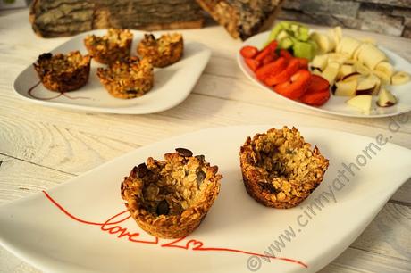 Aus Muesli, Joghurt und etwas Obst hat man schnell Granola Cups gemacht #Rezept #Food #Gesund