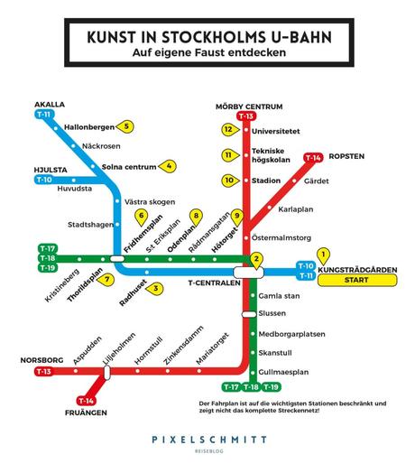 Ein Plan für die Kunst in Stockholms U-Bahn