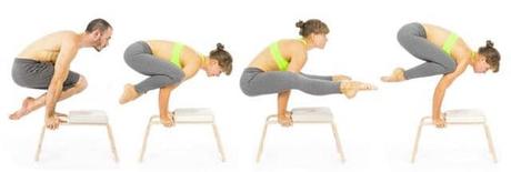 feetup yoga hocker armbalancen übungen
