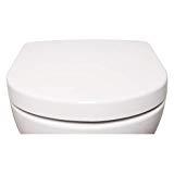 Bullseat 4.1 WC Sitz weiß D-Form • Absenkautomatik/Softclose • abnehmbar • easyclean • Toilettendeckel überlappend • Klobrille • hochwertiges Duroplast