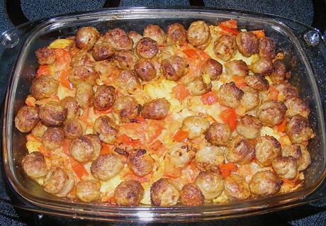 Kartoffel Bratwurst Auflauf