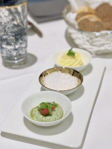 Complimentary bread and dips - The Dining Room Hamburg