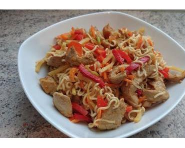 Chinesische Nudelpfanne