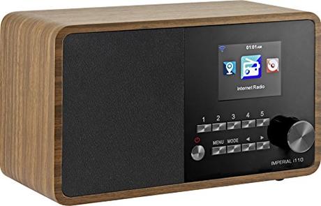 Imperial 22-320-00 i110 Internetradio (TFT Farbdisplay, WLAN, Line-Out, Netzteil) braun