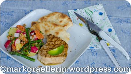 Freitagsfisch: Gegrillter Thunfisch mit schwedischem Kartoffelsalat