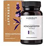 Kurkraft Mönchspfeffer Extrakt (180 Kapseln) - Original Vitex Agnus Castus - 10mg Extrakt je Kapsel - Vegan - Sorgfältig hergestellt in Deutschland